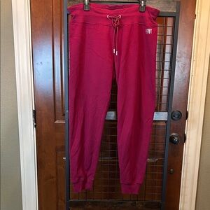 DKNY Sport Burgundy Joggers Size Large sku#179